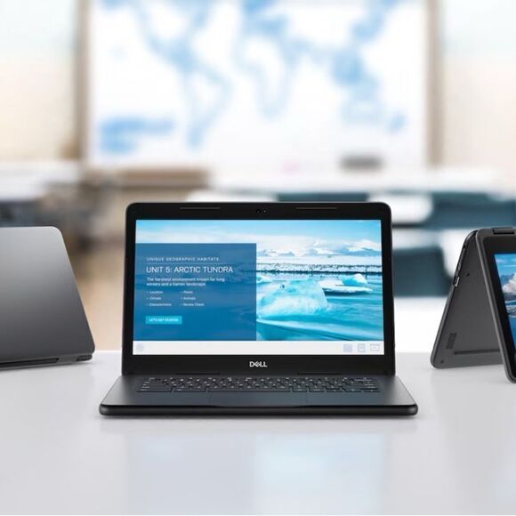 DELL 2 in 1 Chromebook 3100 Laptop in Gray Gunmetal Color (refurbished/used) - Picture 8 of 16